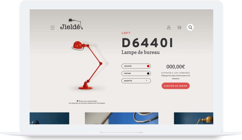 Site internet lampes Jieldé