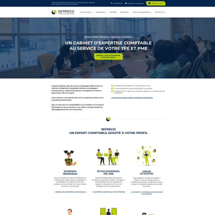 creation site web expert comptable