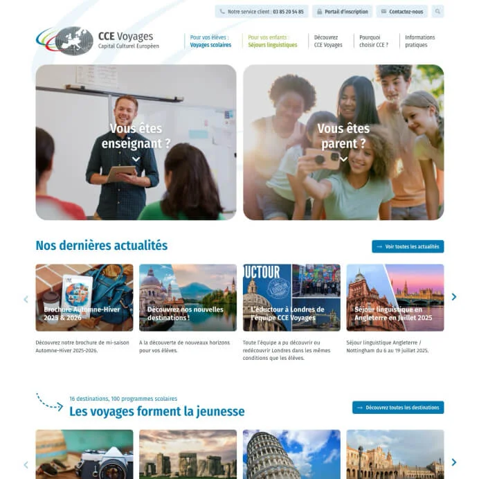 site internet agence voyages