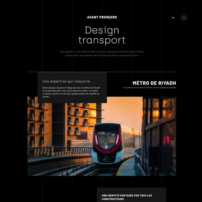 site internet avant premiere agence design lyon