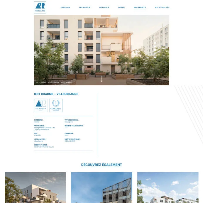 site internet gd air architectes lyon