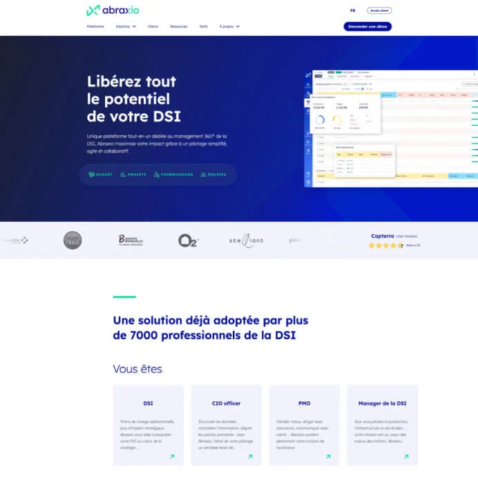 site web logiciel gestion dsi
