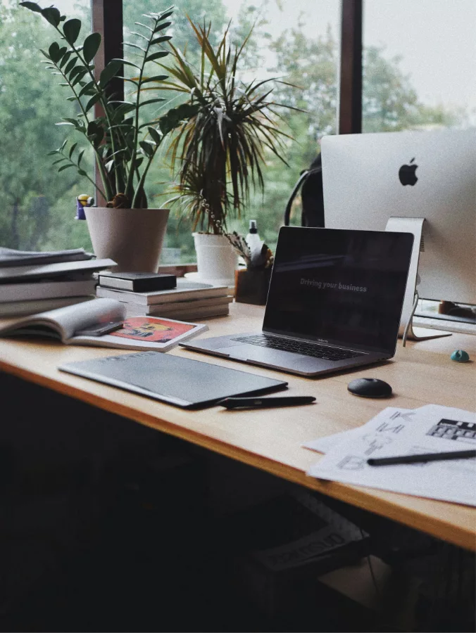 Bureau d'un développeur web freelance